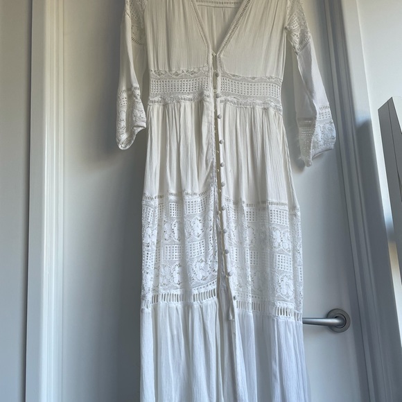 Cotton lace Boho Beach Cover up/kaftan/dress - Picture 5 of 9